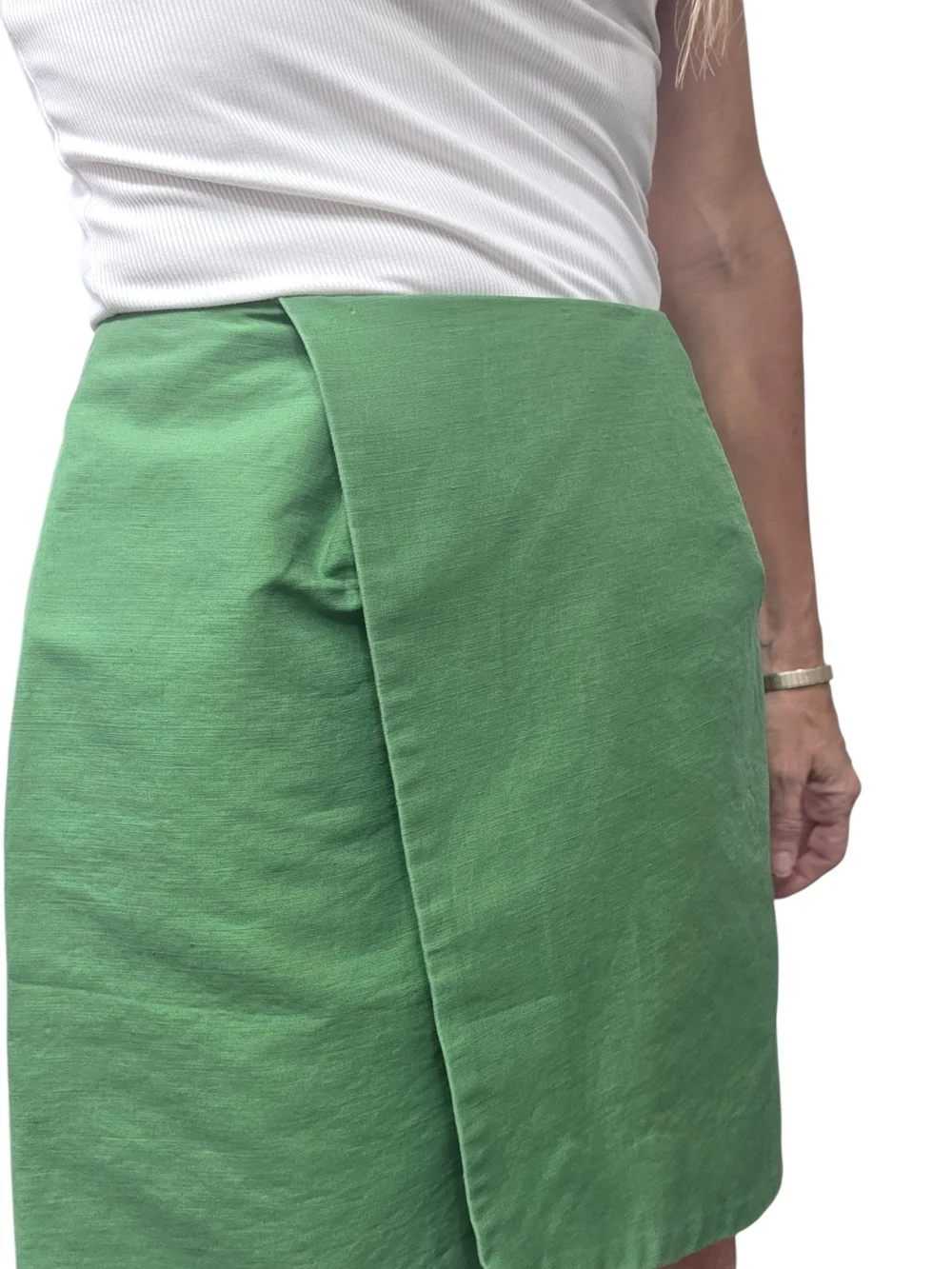 kate spade Green Asymmetric Mini Skirt